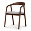 Walnut Dining Chair - Naxos Beige (Set of 2)
