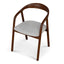 Walnut Dining Chair - Naxos Beige (Set of 2)