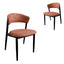 Black Dining Chair - California Copper (Set of 2)