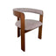 Distressed Walnut Dining Armchair - California Taupe (Set of 2)