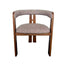 Distressed Walnut Dining Armchair - California Taupe (Set of 2)