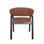 Black Dining Armchair - California Copper (Set of 2)