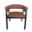 Black Dining Armchair - California Copper (Set of 2)