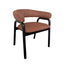 Black Dining Armchair - California Copper (Set of 2)