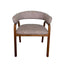 Distressed Walnut Dining Armchair - California Taupe (Set of 2)