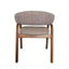 Distressed Walnut Dining Armchair - California Taupe (Set of 2)