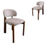Distressed Walnut Dining Chair - California Taupe (Set of 2)