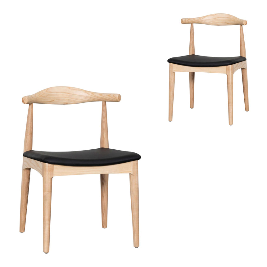 Elbow Dining Chair - Natural Ash (Set of 2)