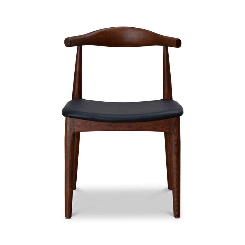 Elbow Dining Chair - Dark Brown (Set of 2)