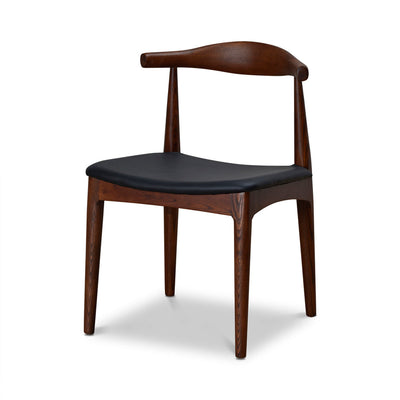 Elbow Dining Chair - Dark Brown (Set of 2)