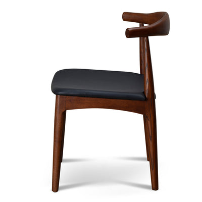 Elbow Dining Chair - Dark Brown (Set of 2)