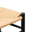 Rattan Black Dining Chair - Natural Seat (Set of 2)