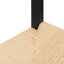 Rattan Black Dining Chair - Natural Seat (Set of 2)