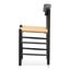 Rattan Black Dining Chair - Natural Seat (Set of 2)