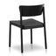 Rope Seat Dining Chair - Black (Set of 2)