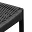 Rope Seat Dining Chair - Black (Set of 2)