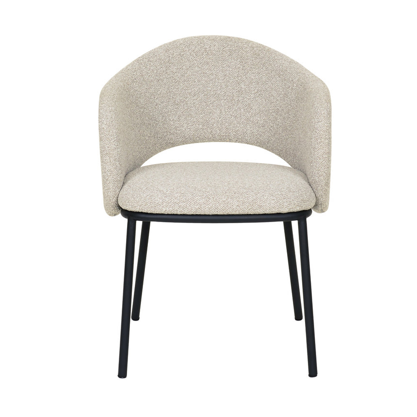 Black Dining Chair - Clay Grey