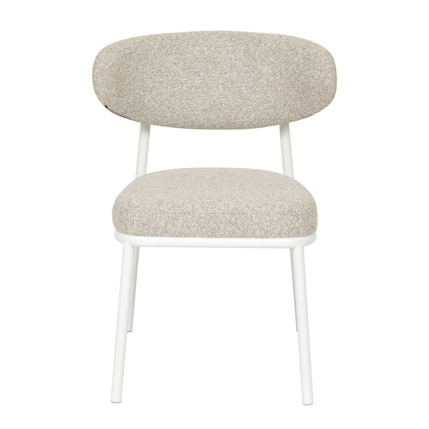 White Dining Chair - Clay Grey (Set of 2)