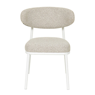 White Dining Chair - Clay Grey (Set of 2)