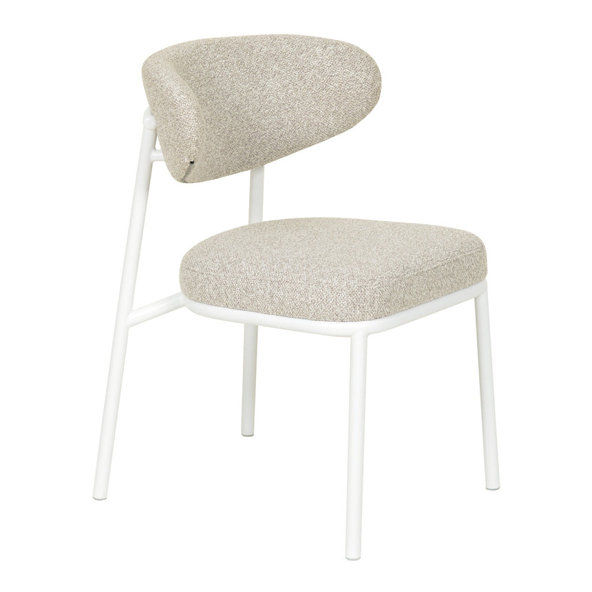 White Dining Chair - Clay Grey (Set of 2)