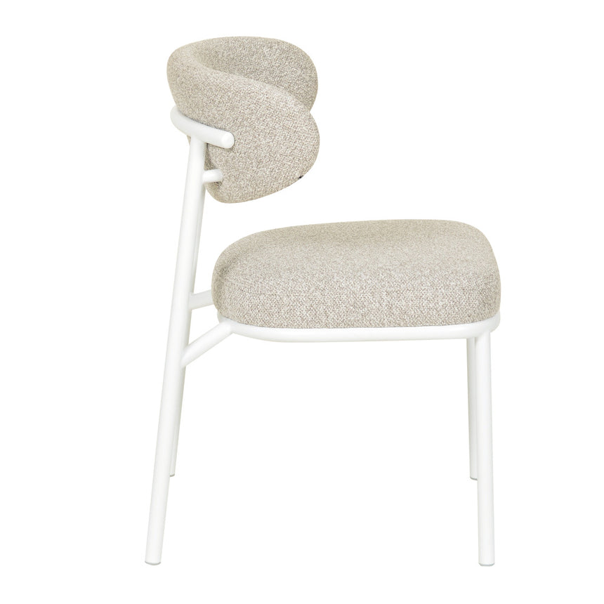 White Dining Chair - Clay Grey (Set of 2)