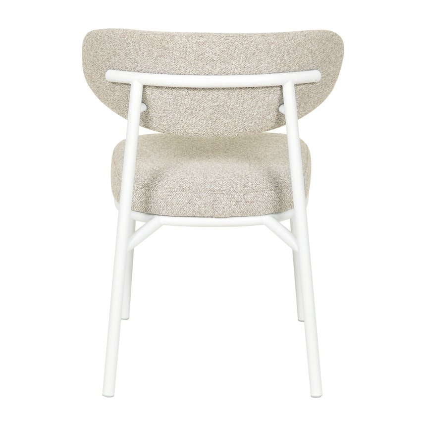 White Dining Chair - Clay Grey (Set of 2)