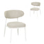 White Dining Chair - Clay Grey (Set of 2)