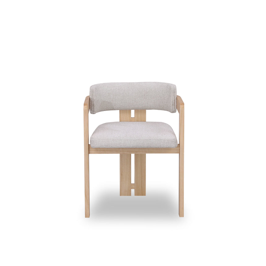 Natural Ash Dining Chair - Stone Beige (Set of 2)