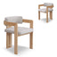 Natural Ash Dining Chair - Stone Beige (Set of 2)