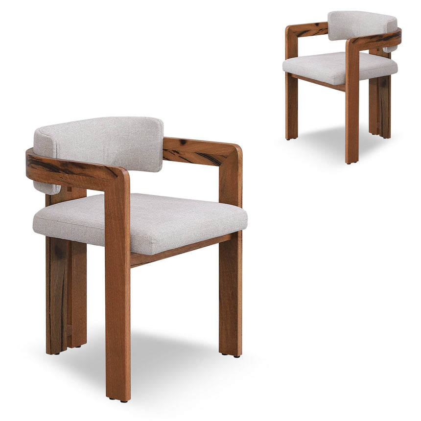 Natural Marri Dining Chair - Stone Beige (Set of 2)