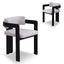 Black Dining Chair - Stone Beige (Set of 2)