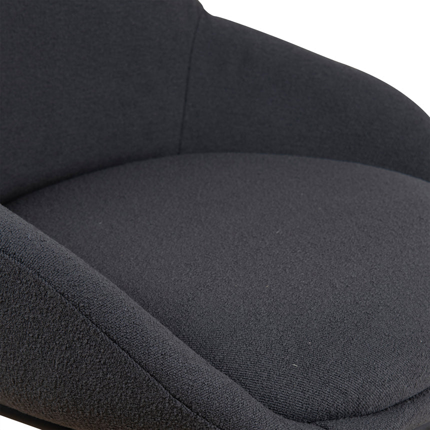 Fabric Dining Chair - Charcoal