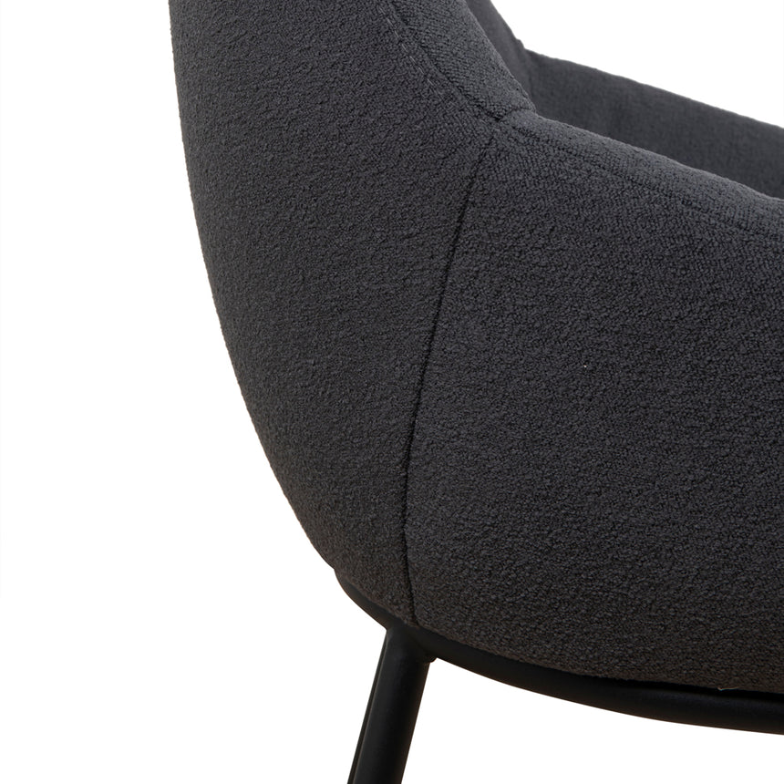 Fabric Dining Chair - Charcoal