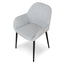 Fabric Dining chair - Silver Grey (Set of 2)