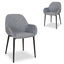 Fabric Dining chair - Lava Grey (Set of 2)