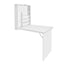 Computer Desk Bookshelf Wall Mount White