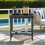 Plantation Wine Cooler Black & Rattan