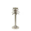 Raffles Palm Candle Stick Silver Small