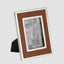 Verona Photoframe Small Tan & Shiny Nickel