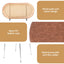 Artiss 2x Dining Chairs PU Leather Rattan Kitchen Lounge Cafe Accent Chair Brown
