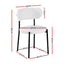 Artiss Dining Chairs Set of 2 Sherpa Boucle White
