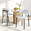 Artiss Dining Chairs Set of 2 Sherpa Boucle White