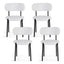 Artiss Dining Chairs Set of 4 Sherpa Boucle White