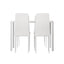 Artiss Dining Chairs and Table Dining Set 4 Chair Set Of 5 White