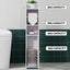 2X Bathroom Cabinet Toilet Roll Holder 76cm