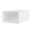 Shoe Box Rack DIY Set of 24 Stackable White Abel