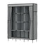 Large Portable Clothes Closet Wardrobe with Shelf Grey
