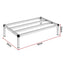 Giantz 91x51cm Aluminum Dunnage Rack Heavy Duty Kitchen Storage Platform