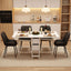 Artiss Dining Table and Chairs Set 5pcs Foldable Kitchen Furniture with 2 Drawers Black and White