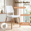 Dining Table and Chairs Set 5PCS, 75-110cm Drop-Leaf Table, with 4 Dining Chairs White Wooden, 4 Seater Dining Table Set for Kitchen, Apartment, Café